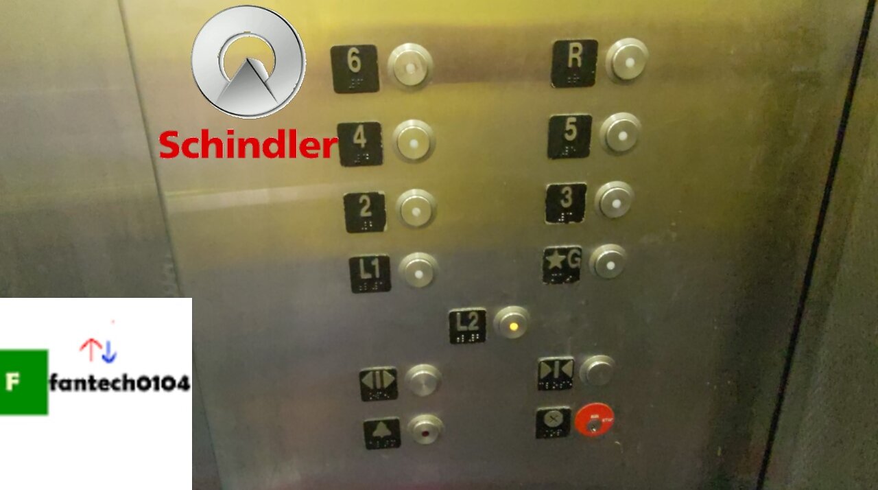 Schindler 500A Traction Elevator @ City Center Mall Parking Garage - White Plains, New York