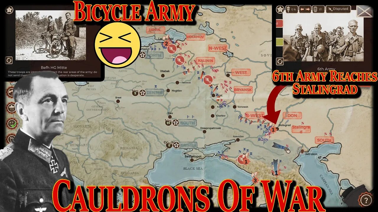 💪Bicycle Army💪 6th Army Approaches Stalingrad! Cauldrons of War: Stalingrad