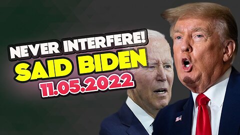 NEVER INTERFERE, SAID BIDEN! TRUMP AND THE MILLITARY WILL PUT ALL THESE CRIMINAL IN PRISON