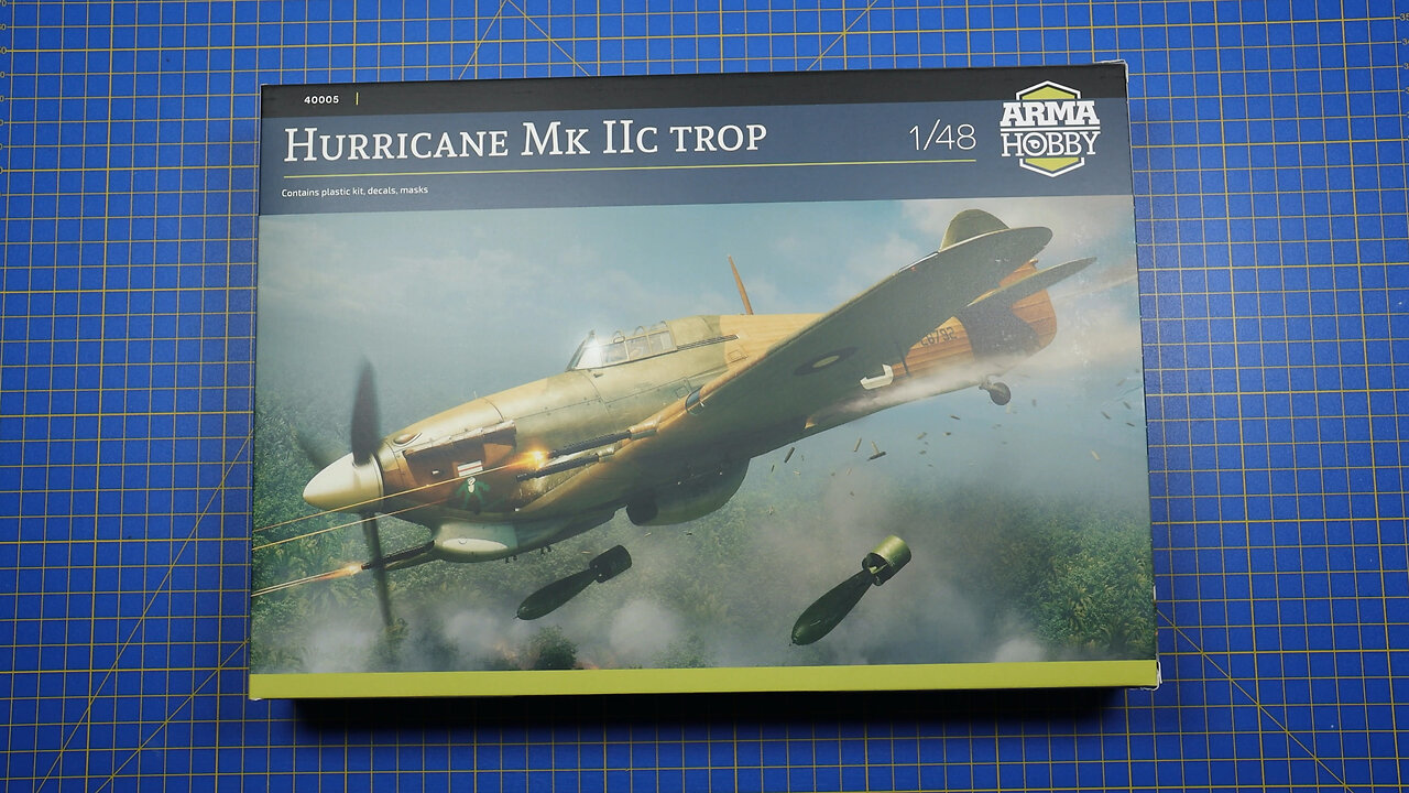 Unboxing The 1/48 Scale Hurricane MkIIc Trop From Arma Hobby