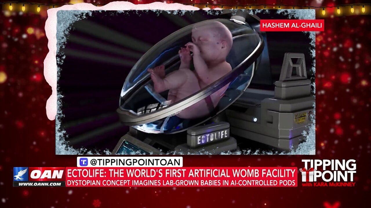 Tipping Point - Dystopian Concept Imagines Lab-grown Babies in AI-controlled Pods