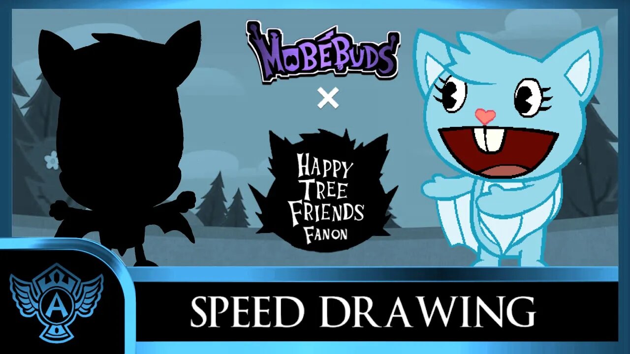 Speed Drawing: Happy Tree Friends Fanon - Glacier | Mobebuds Style