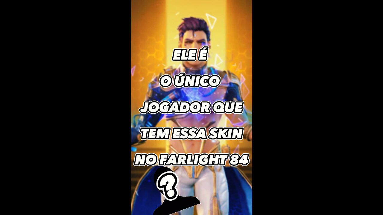 Ele é o Único com essa Skin no Farlight 84