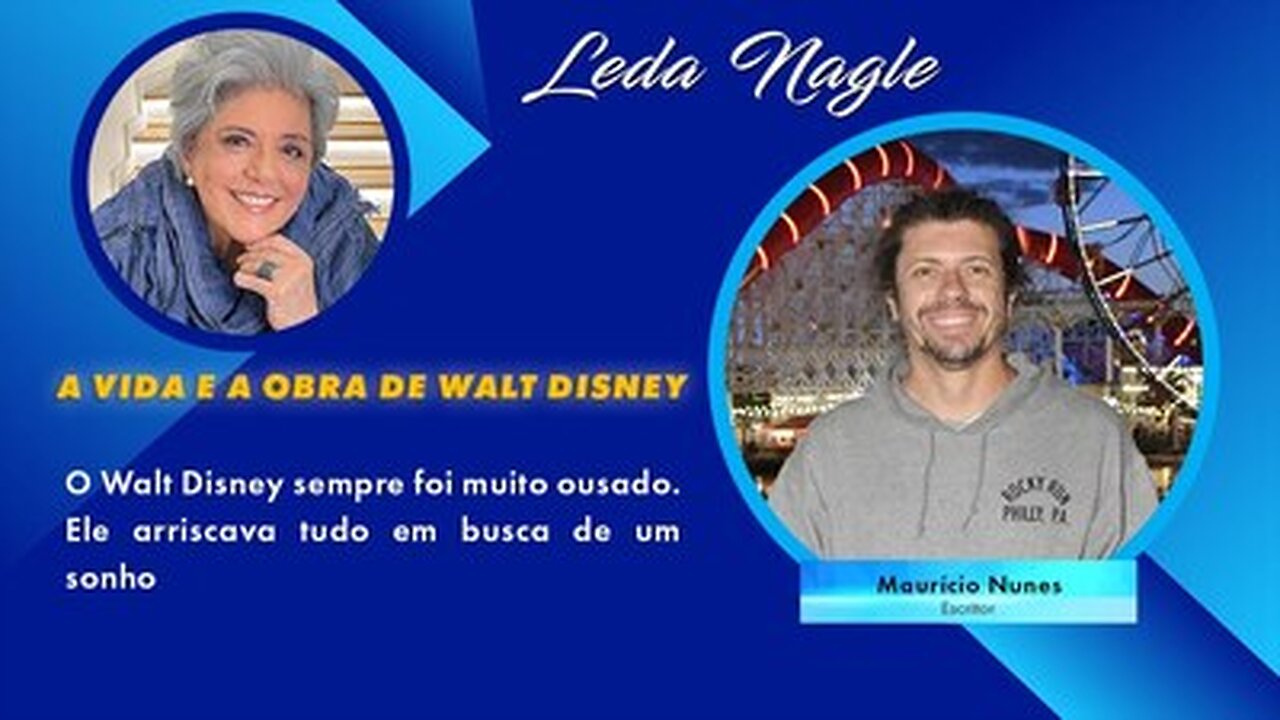 Retrato do Pai do Mickey. Mauricio Nunes escreveu vida de Walt Disney , Livro A Árvore dos Sonhos.