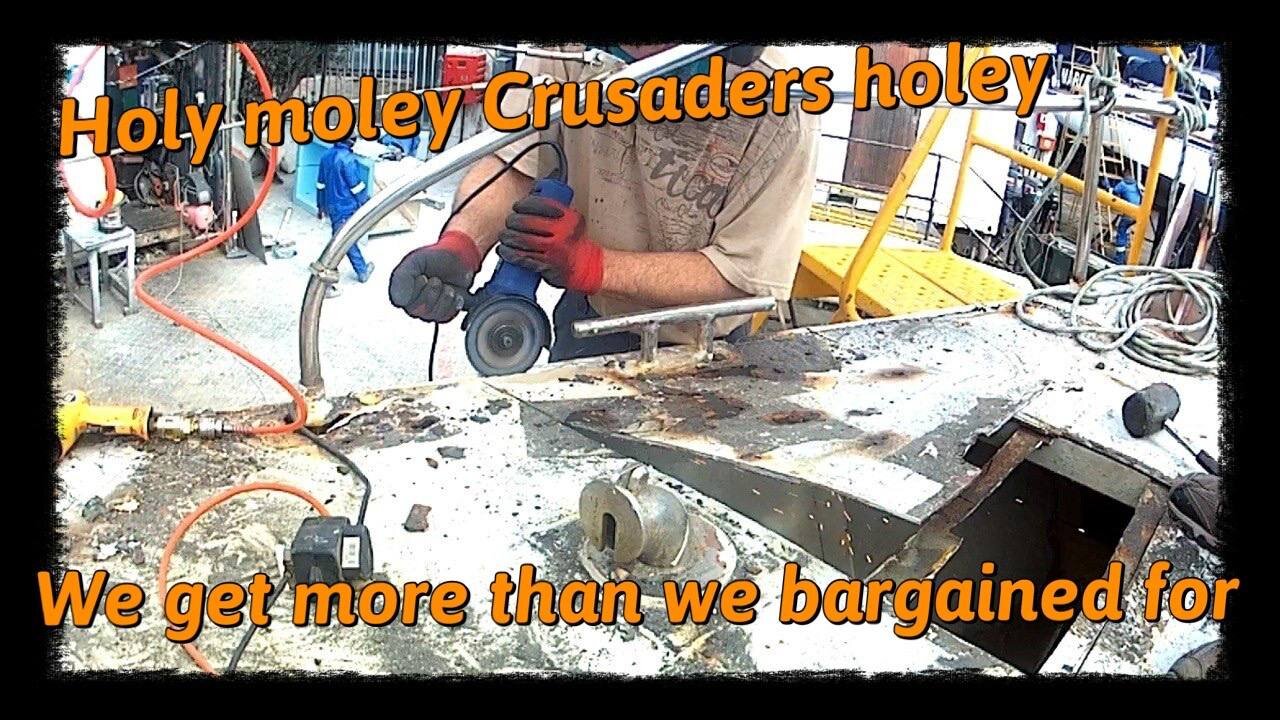S02E48 Crusader haulout 2024 #boat #boatrenovation #diy #boatbuilding