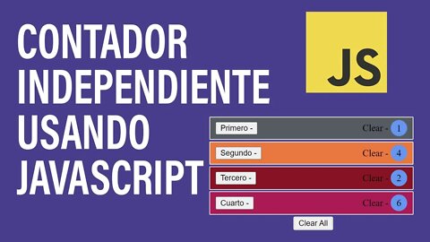 Contador de clicks multiple usando lista en #html, #css y #javascript