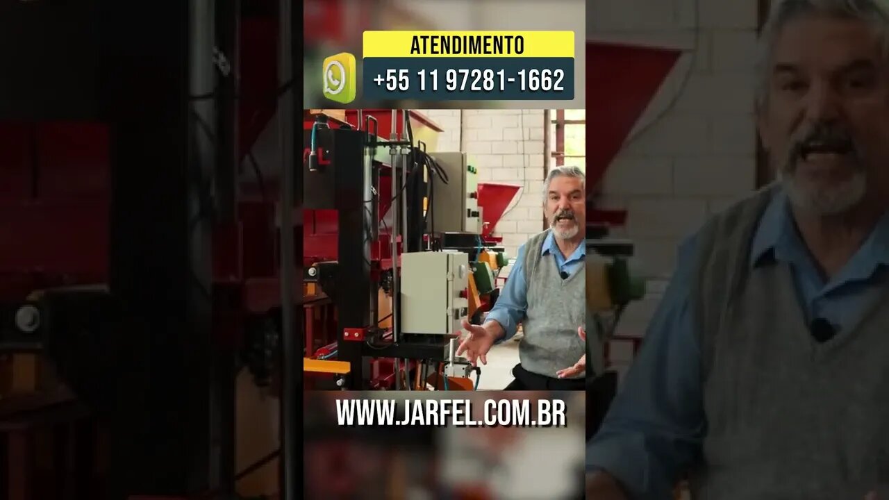 Máquina de Blocos e Pavers Super Industrial 6.4 HP - JARFEL SAHARA