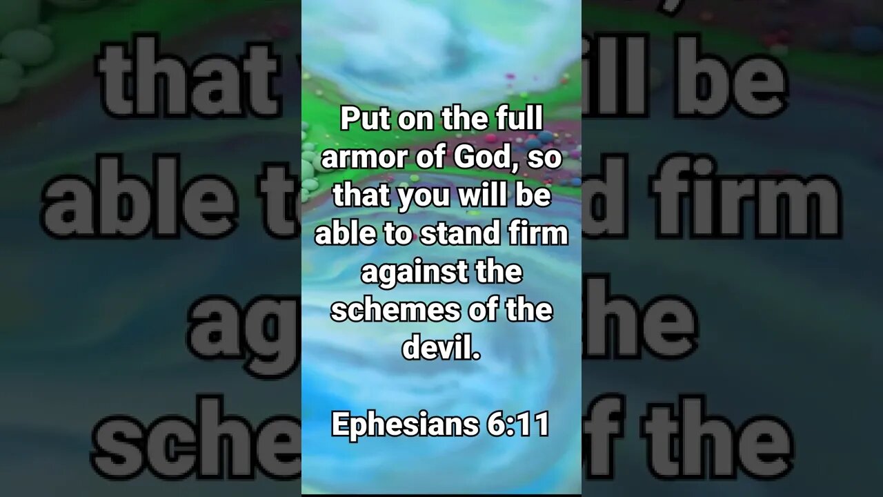 STAND FIRM AGAINST THE DEVIL! | MEMORIZE HIS VERSES TODAY | Ephesians 6:11 With Commentary!