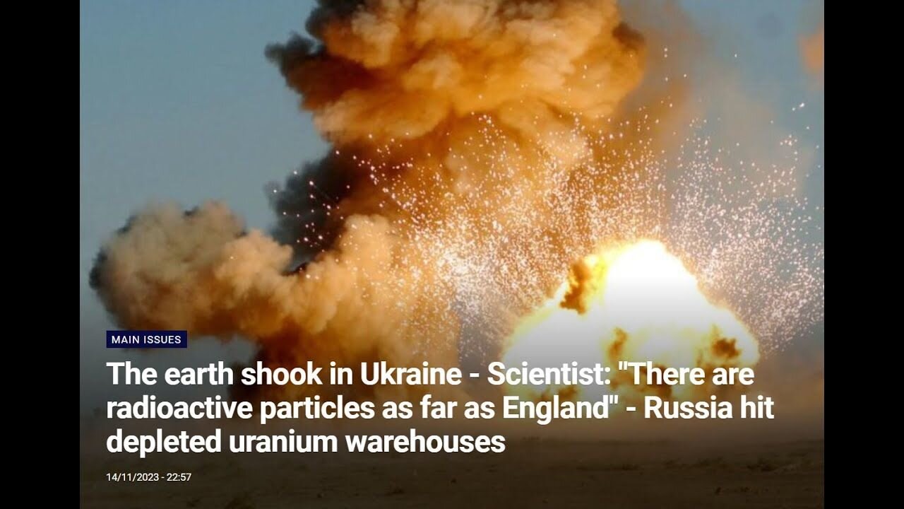 World Warning. Radiation has Spread from Ukraine Across Europe to the UK