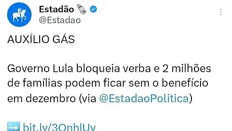 2 milhões de brasileiros perderão o Auxílio: "VALE GÁS" CONFORME ESTADÃO