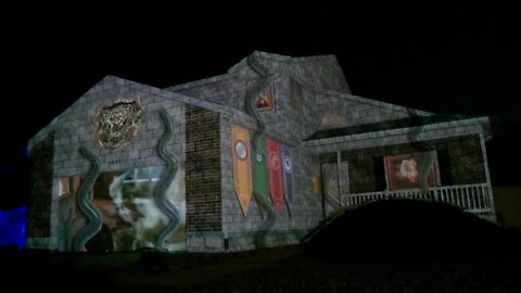 2020 Halloween House Projection Mapping Display Live