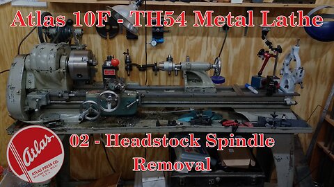 Atlas 10F Lathe - TH54 - 02 - Headstock Spindle Removal