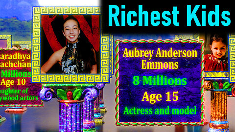 Richest kids in the world ! Children with the most money worldwide ! Comparison ! Richest toddlers !