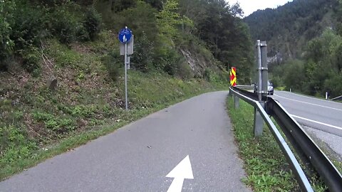 From Vandans to Bludenz, Montafon Austria, on cycling path