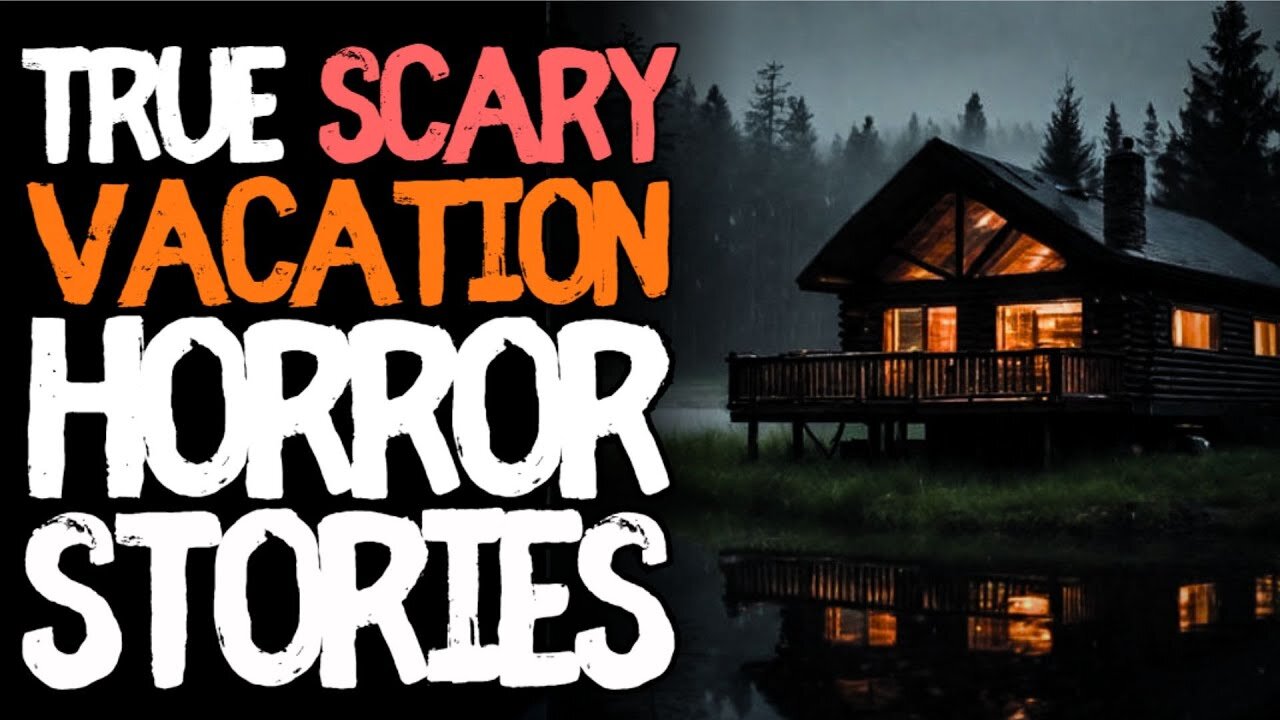 90 mins of True Vacation Scary Horror Stories for Sleep | Black Screen Ambient Rain Sounds