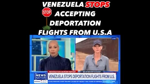 VENEZUELA STOPS ACCEPTING DEPORTATION FLIGHTS FROM U.S.A