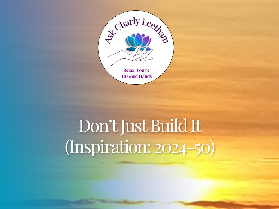 Don't Just Build It - Daily Dose Of Business Inspiration (2024/50)