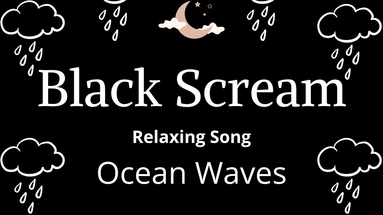 BLACK SCREAM - Ocean Waves. Sleep in 5 minutes. Sleep and Relaxation. #sleep #relaxation #ocean