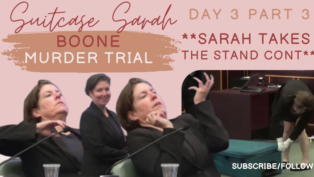 **SARAH BOONE TAKES THE STAND cont** "Suitcase Sarah" Boone: Murder Trial Day 3/Part 3