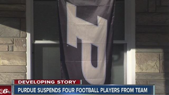 Purdue suspends four football players from team over sexual assault charges