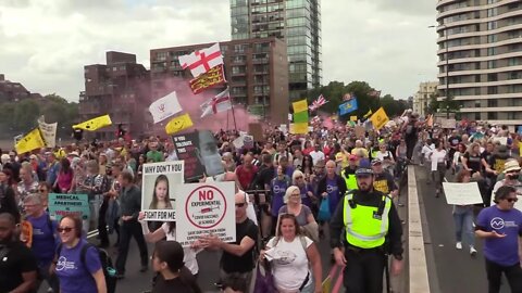 The March No! Means No! London - condensed Down to 16 Minutes.