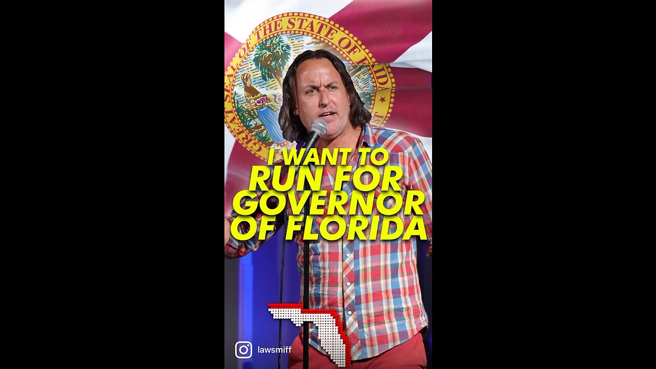 Vote 🗳️ Law Smith For Governor Of Florida #florida #comedy #standupcomedy #desantis #funny #lol