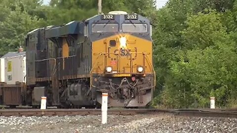 CSX I137 Intermodal Train from Fostoria, Ohio July 25, 2022