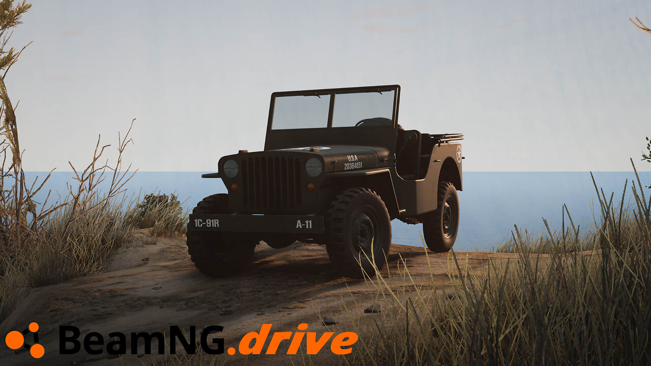 BeamNG.drive | Gavril GPV Military | Offroading on Small Island