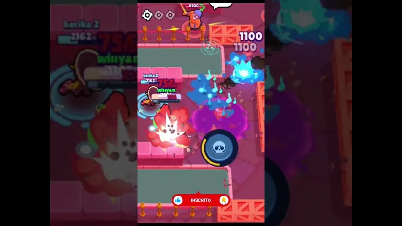 SLOW MOTION NITA MANDA SPIKE PRO CEU DOS BRAWLERS - Brawl Stars #82 #Shorts