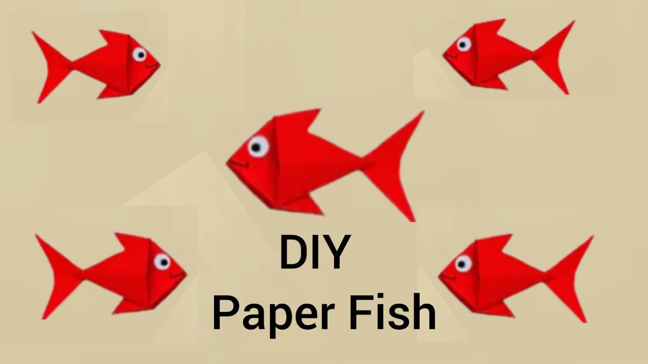 DIY Paper Fish | How to make a paper fish | Easy paper fish craft