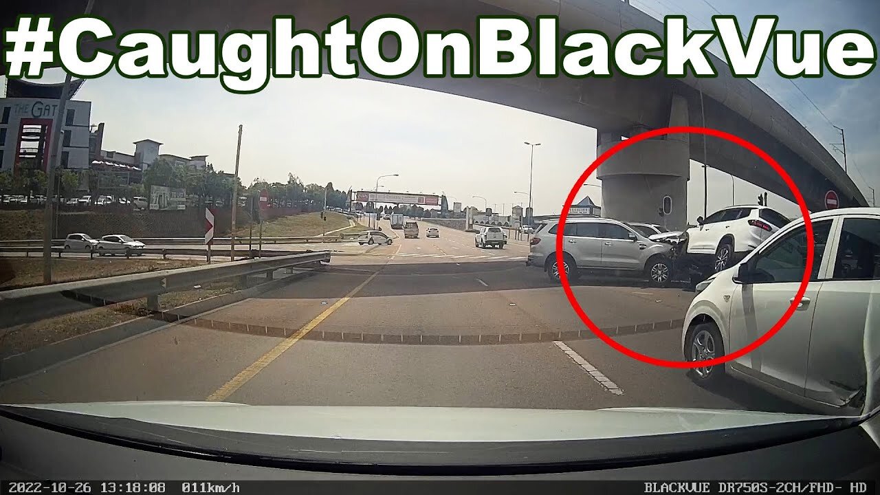 FREAK ACCIDENT CAUGHT ON DASH CAMERA