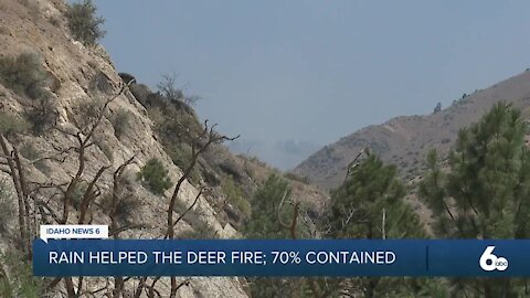 Monsoonal moisture assists fire crews with the Deer Fire