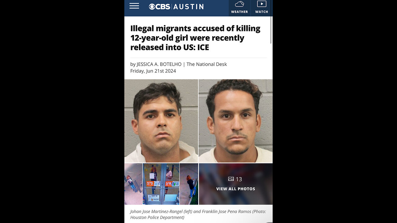 Immigrants Killing American Girls