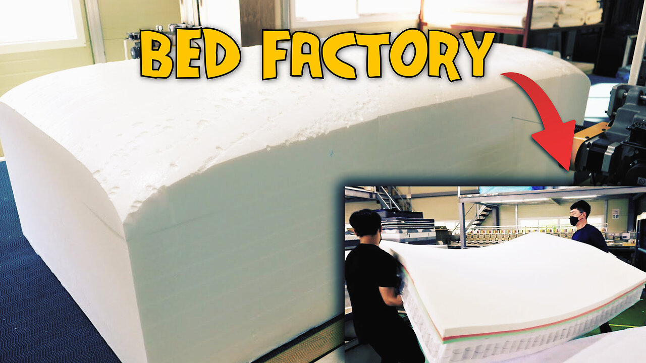 Amazing Process of Bed Factory That Makes Mattresses Like Soft Cakes