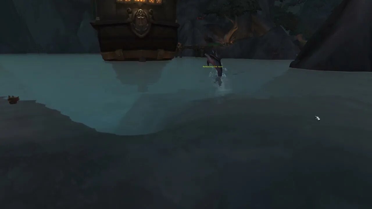 Cute Dolfin in World of Warcraft jumps out of water!!!