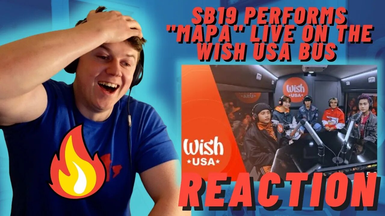 FIRST TIME TO IRISH REACTION 🇵🇭SB19 performs "MAPA" LIVE on the Wish USA Bus