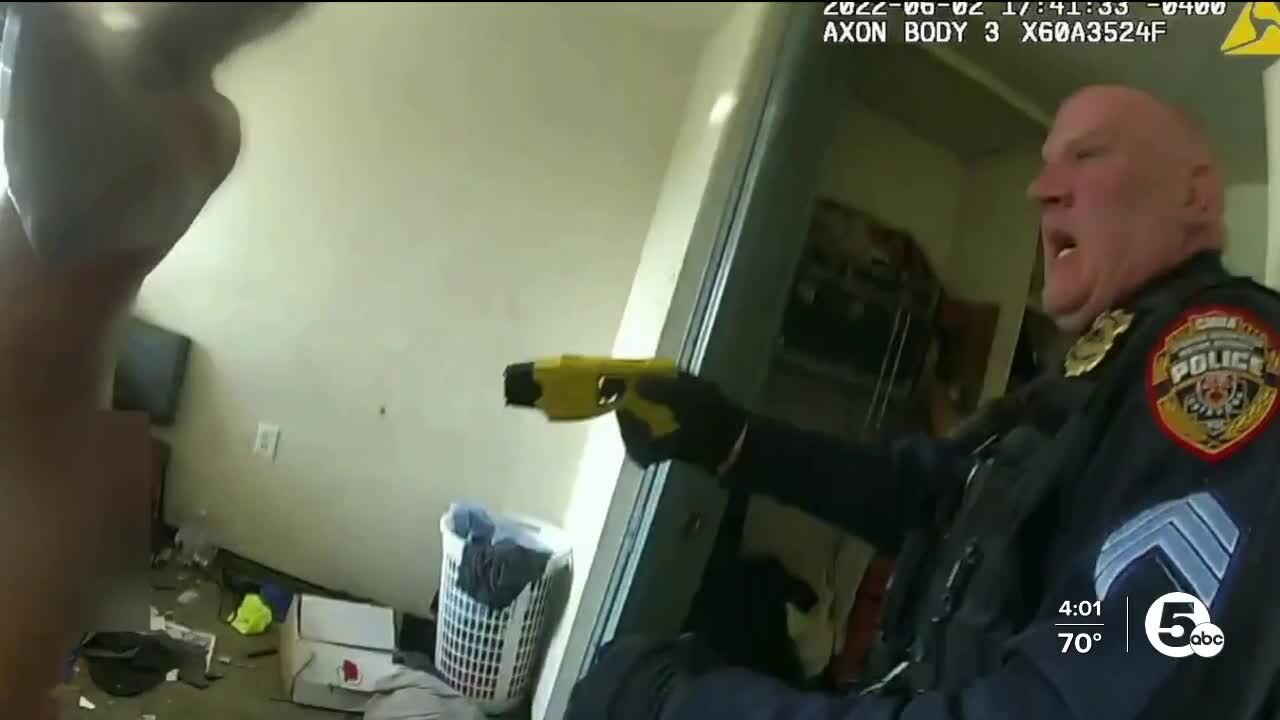 CMHA police body camera video shows man grab, fire officer's gun before being shot by officer