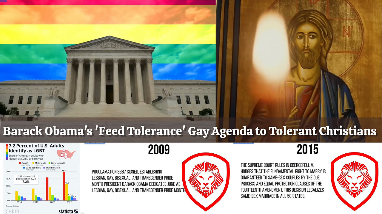 OBAMA's "FEED TOLERANCE" GAY AGENDA to TOLERANT CHRISTIANS + PBD explains the DARK history of LGBTQ