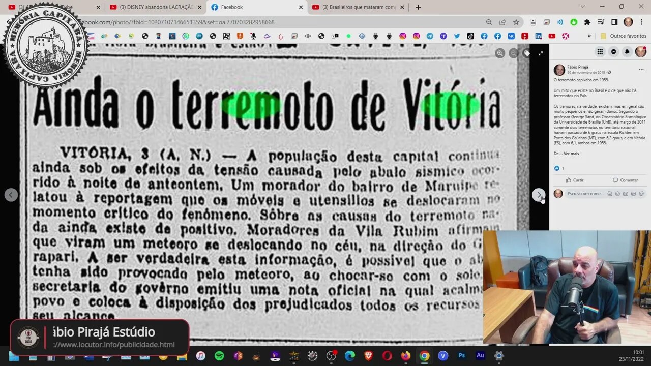 Terremoto de magnitude 6.3 em Vitória(28/02/1955)