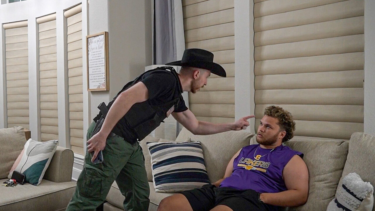 Baby Slut Predator comes to meet a 14 year old but meets military vet instead