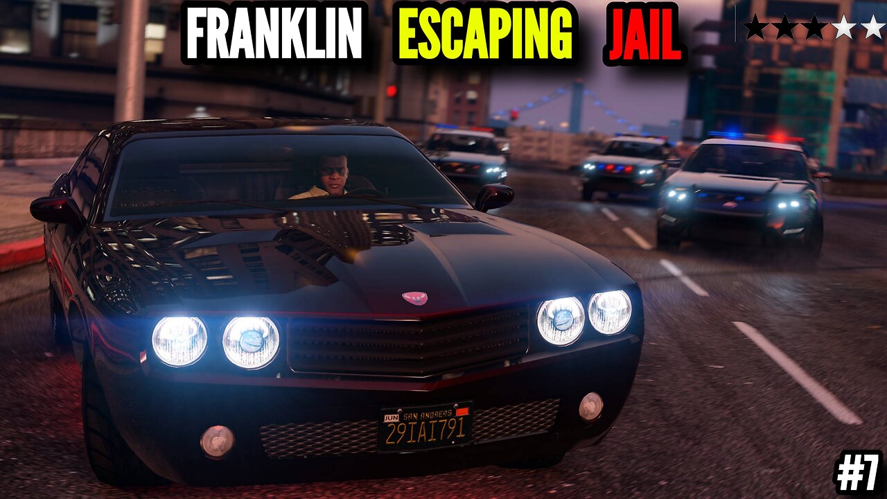 Franklin Escape jail||gaming video||GTA-5