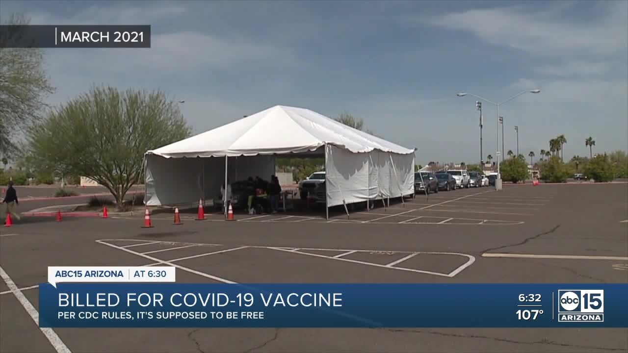 Valley patients receiving bills for COVID-19 vaccine after pop-up event