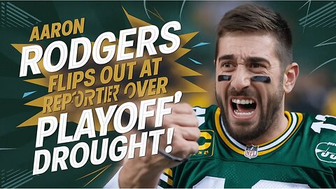 AARON RODGERS FLIPS OUT at REPORTER Over Jets' Playoff Drought!