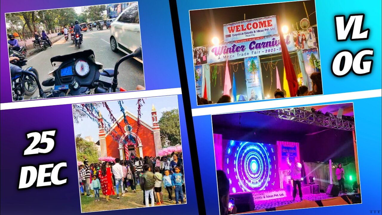 25 De Vlog 🎄 : India Winter Carnival Mela ☃️ 2023-24 (Hindi Subtitle)