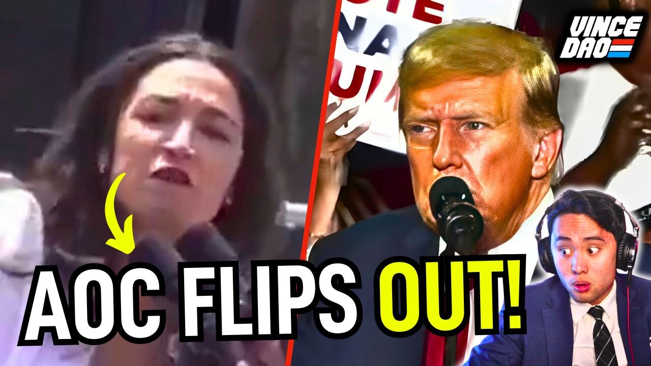 AOC MELTS DOWN on Stage After Trump Rally in Philly MOGS Her!