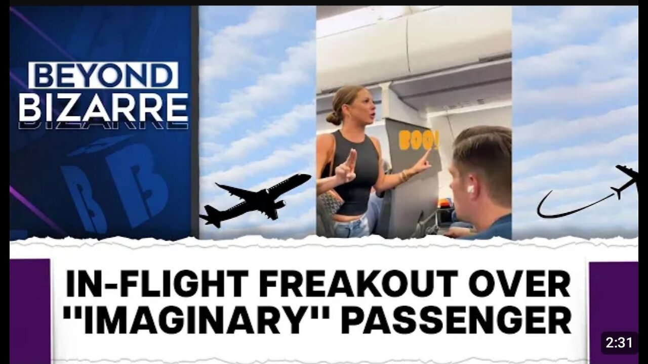 US Woman Claims To See Someone Unreal In Flight - US Viral Video - American Airlines