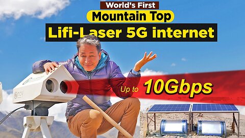 Ladakh tests World's First Mountain Top Lifi Laser 5G internet | Sonam Wangchuk