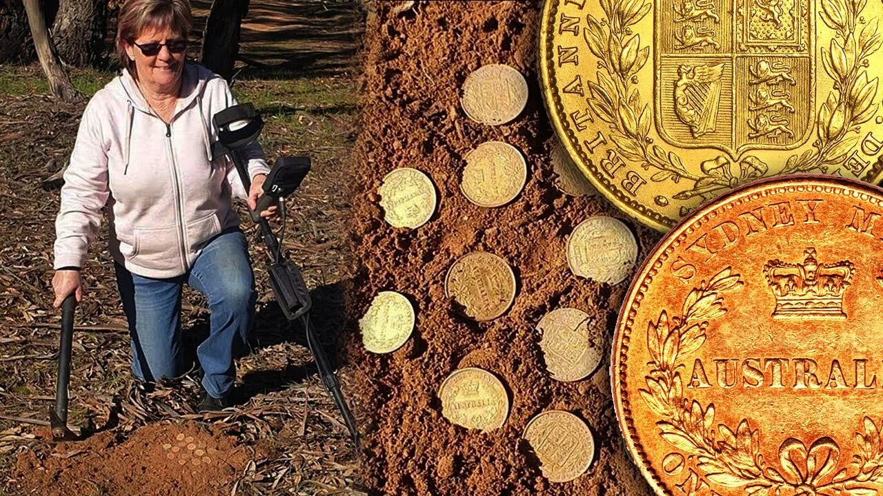 First Time Metal Detector Finds 14 Gold Coins from the 1800s!