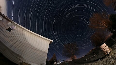 Winter Starlapse in Landscape