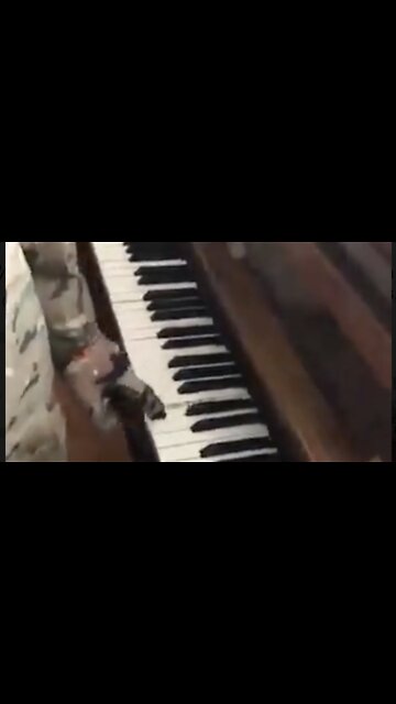 Video Allegedly Shows Ukrainian Nazi Playing Piano to Crowd of Hostages
